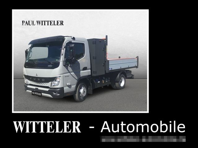 Tipper van MITSUBISHI Canter 3C15 Hinterkipper mit Staubox AHK3,5/grau