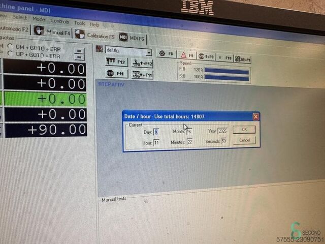 CNC Horizontal Machine centers  SCM Record 110 AL TVN Prisma 2006 SCM Record 110 AL TVN Prisma