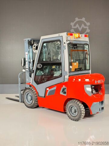 Diesel front loader Heli CPCD25-G3- Diesel - 2,5t - 4,7m Hub - Garantie