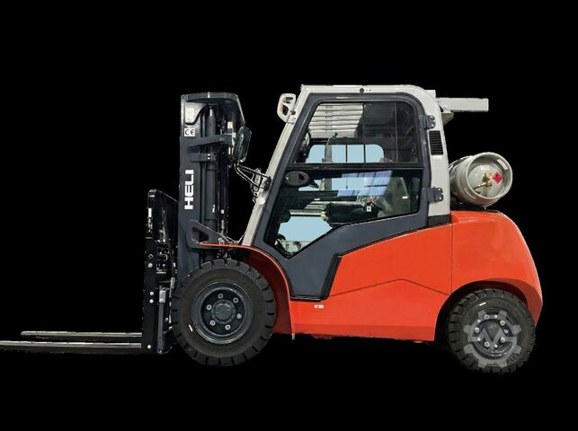 LPG front loader Heli CPYD50-G3- GAS 5t - 4,7m Triplex - KUBOTA Garantie