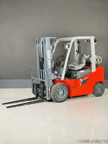 LPG front loader Heli CPYD35-G3- GAS  2,5t 4,7m Hub - KUBOTA - Garantie