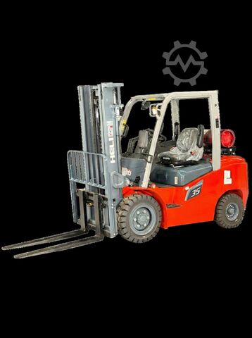 LPG front loader Heli CPYD35-G3- GAS 2,5t 3,3m Hub - KUBOTA - Garantie