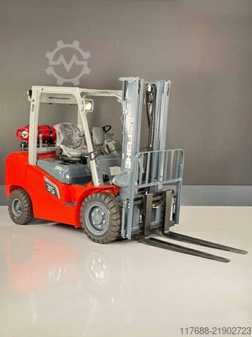LPG front loader Heli CPYD35-G3- GAS 2,5t 3,3m Hub - KUBOTA - Garantie