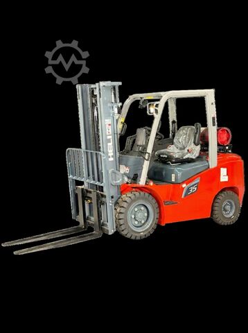 LPG front loader Heli CPYD35-G3- GAS  2,5t 3,3m Hub - KUBOTA - Garantie