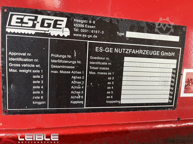 Auflieger ES-GE 3-SAL 39-NA*Stahlmatten*Rungentaschen*Seilwinden