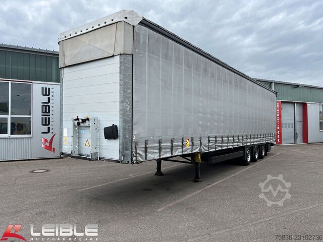 Open semitrailer with tarp SCHMITZ CARGOBULL SCS 24*Varios Mega Tautliner*Hubdach*