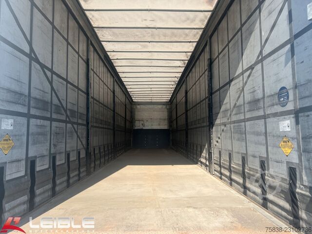 Open semitrailer with tarp SCHMITZ CARGOBULL SCS 24*Varios Mega Tautliner*Hubdach*