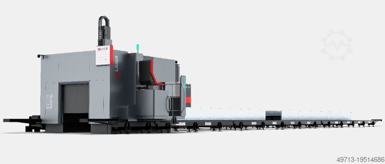 Laserschneidmaschine 2 in 1 Lasermaschine für Großprofile und 3D-Blechbearbeitung