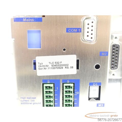 Component  SIG positec / Berger Lahr TLC 532 F Servo Drive SN:1110070929 - ! -