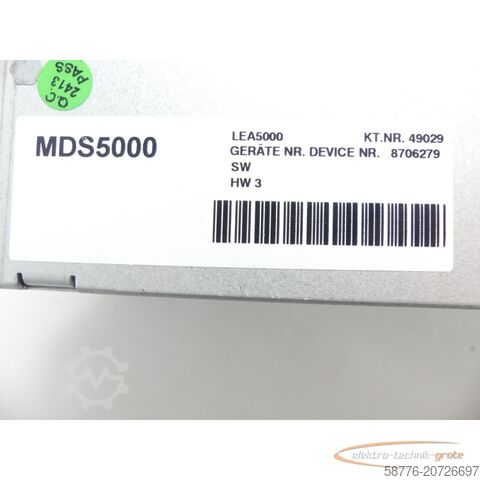 Component Stöber FDS50007/L Posidrive MDS5000 . 49029 Ge. Nr: 8706279 SN: 8712903