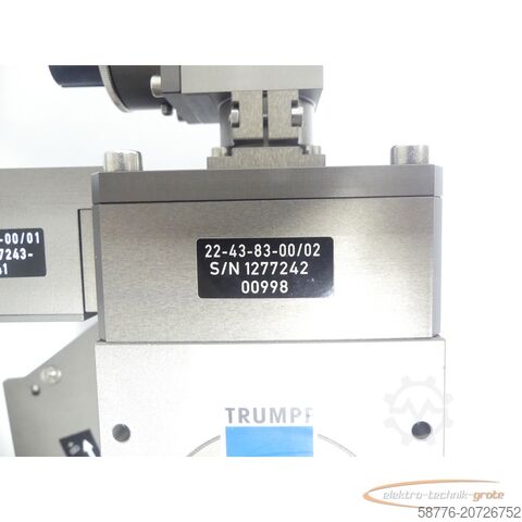 Component Trumpf 150 AQ VIS Fokussieroptik 22-43-83-00/02 mit 22-43-82-00/01 und 22-27-04-00/05