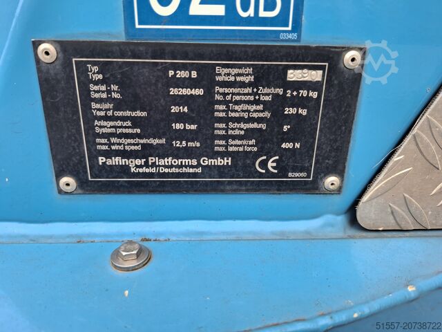 Arbeitsbühnenfahrzeug Palfinger P 260 B | 2014