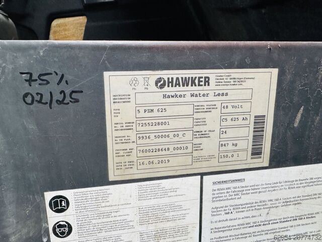 Elektro 4 Rad-Stapler Linde E 16 P-02 EVO Triplex Kabine STVO