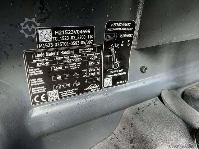 Elektro 4 Rad-Stapler Linde E25L-01