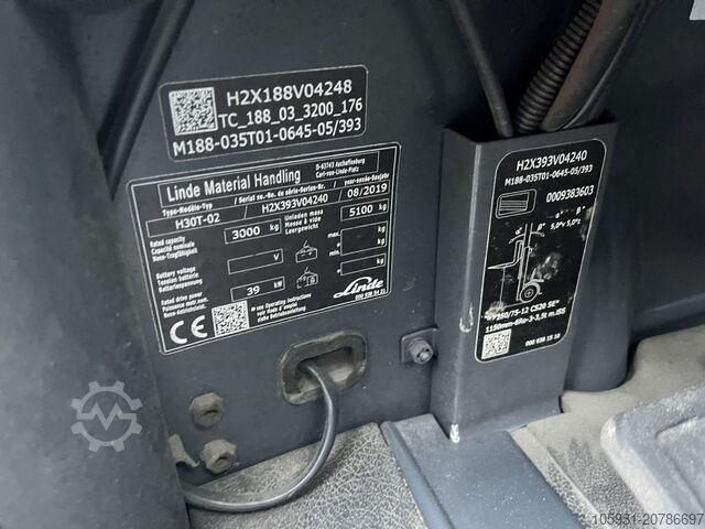 Treibgasstapler Linde H30T-02