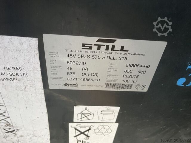 Electric 3-wheel forklift Still RX20-16