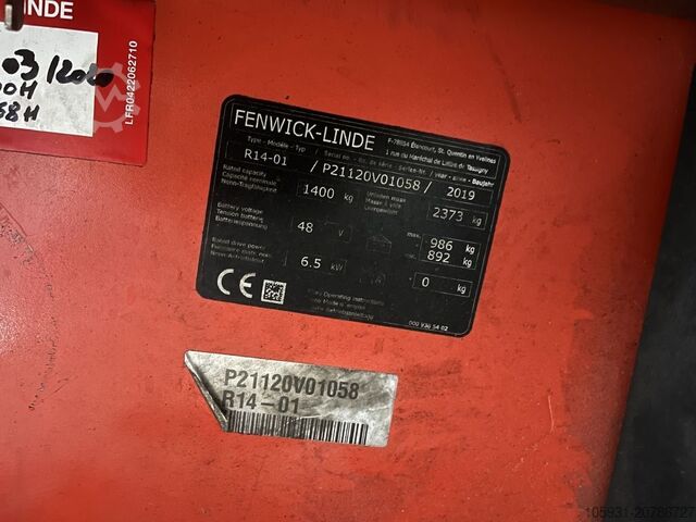 Schubmaststapler Linde R14-01