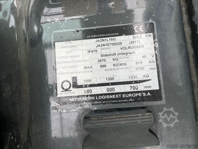 Elektro 4 Rad-Stapler UniCarriers JA2N1L16Q