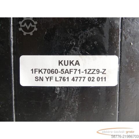 Steuerung KUKA Kuka 1FK7060-5AF71-1ZZ9-Z Servomotor SN: YFL761477702011