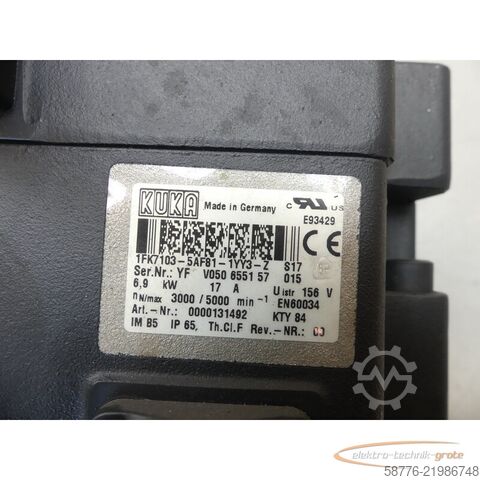 Steuerung KUKA Kuka 1FK7103-5AF81-1YY3-Z Servo Motor SN: YFV050655157015