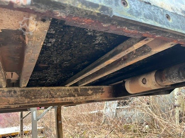 Swap body trailer  BDF Koffer 7,45 m mit BRANDSCHADEN