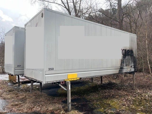 Swap body trailer  BDF Koffer 7,45 m mit BRANDSCHADEN