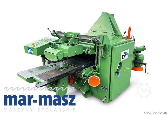 Wide four-sided planer KUPFERMUHLE 60 na 6 głowic do mokrego drewna