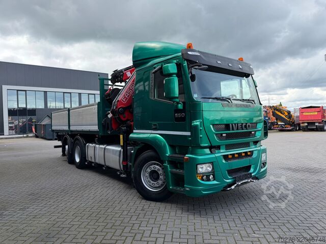3-sided tipper Iveco Stralis 500 6x2 3 Way tipper Fassi 365+Flyjib ,...