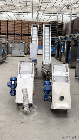 DrDryice Modular Belt Elevator Coalza Stainless Steel Modular Belt Elevator