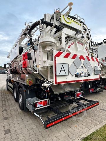 Saugwagen MAN TGS 26.480 6x2 mit Kroll ADR Kombi und Simultan