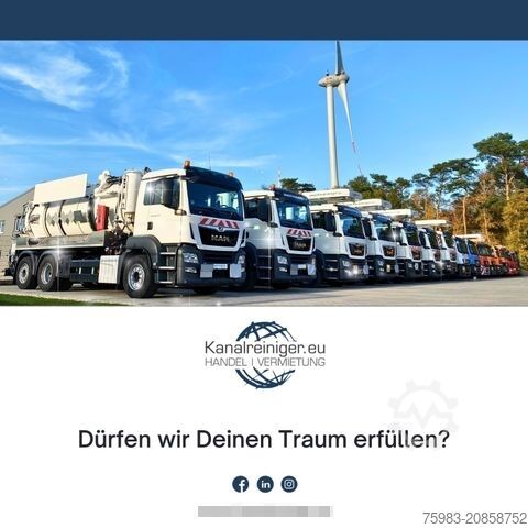 Saugwagen MAN TGS 26.480 6x2 mit Kroll ADR Kombi und Simultan
