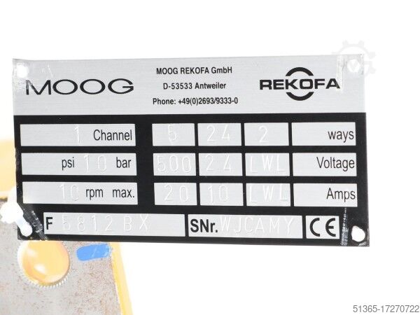 Slip ring assemblies Moog F5812BX