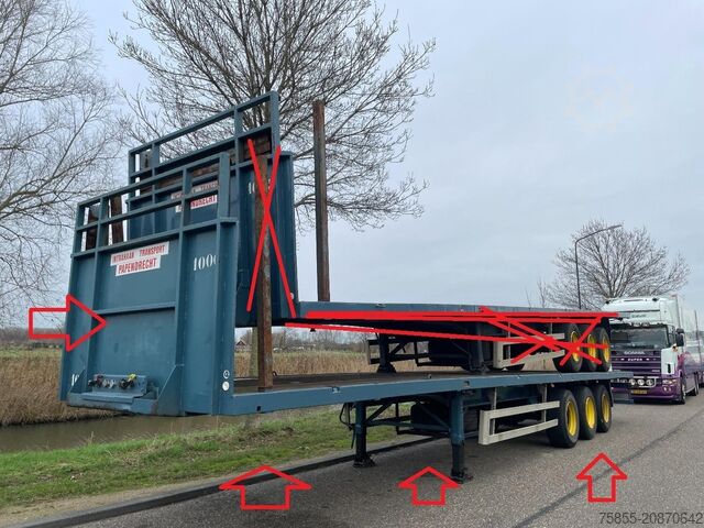 Plattformanhänger Haan 045 Heavy Duty (45Ton) / Rungen-Potholes / NL T...