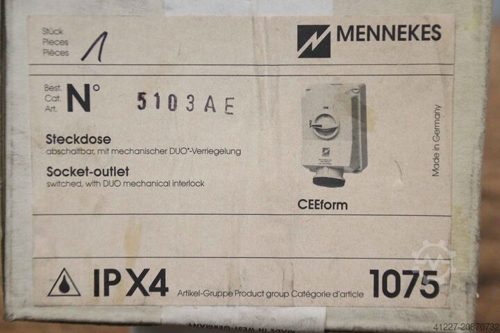 Wall socket Mennekes 5103 AE  16A