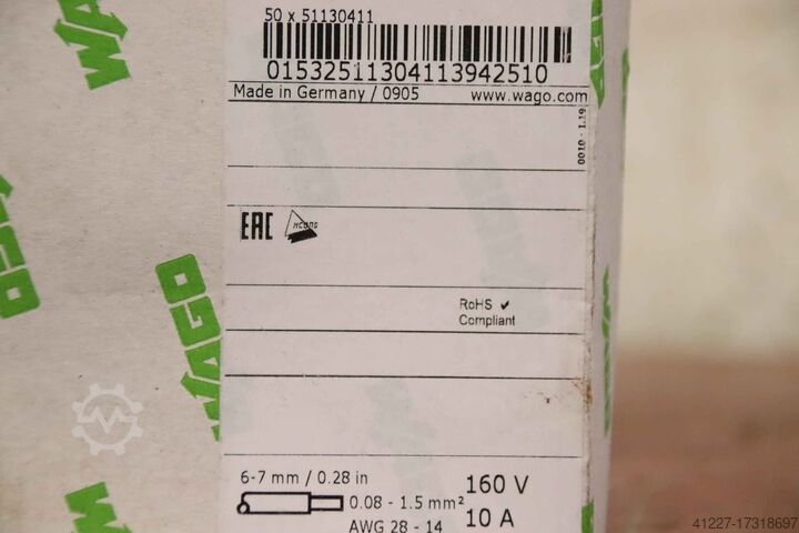 Spring strip 50 pieces Wago 734-107/037-047/ 7-polig