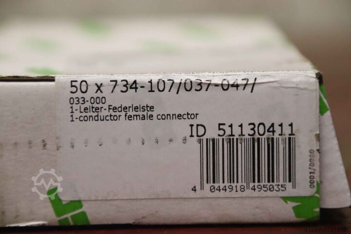 Spring strip 50 pieces Wago 734-107/037-047/ 7-polig