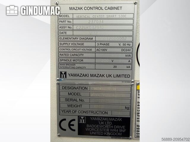 Mazak VCS 530C Mazak VCS 530C