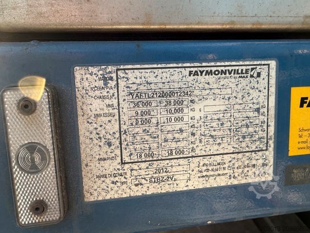 Low loader semitrailer FAYMONVILLE STBZ-2V Tieflader 2 Achse *§70 vorhanden