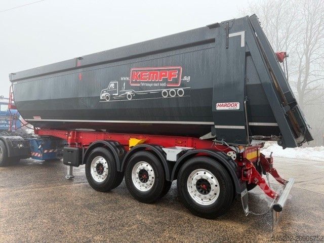 Tipper semitrailer KEMPF Stahlhalbschalenmulde 3 x 9 t, 34 cbm