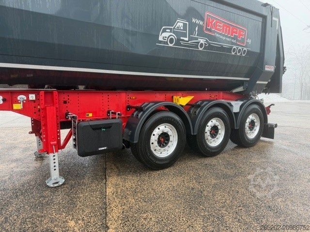 Tipper semitrailer KEMPF Stahlhalbschalenmulde 3 x 9 t, 34 cbm