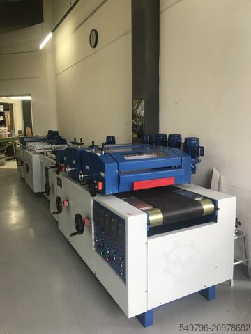 Parquet production line SOEST Oberflächenlinie neuwertig RCR-400-L Reserve & VP-400-1B-2P-2B