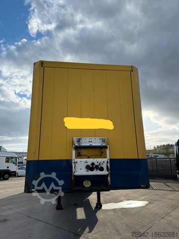 Box semitrailer KRONE SD Textilkoffer Doppelstock m. Balken