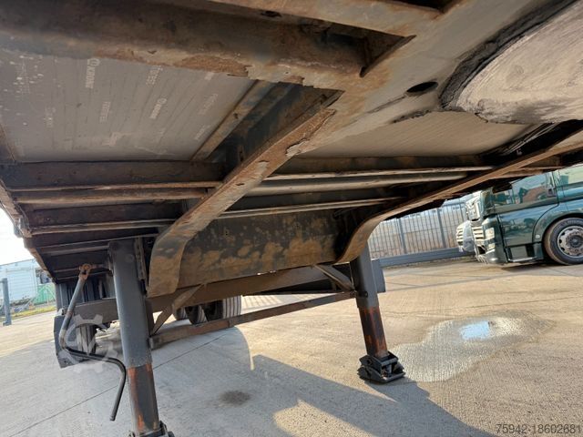 Box semitrailer KRONE SD Textilkoffer Doppelstock m. Balken