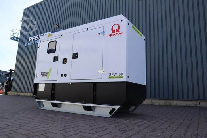 Aggregat Pramac GPW60I/FS5 Diesel, 60 kVA, Also Available For Rent