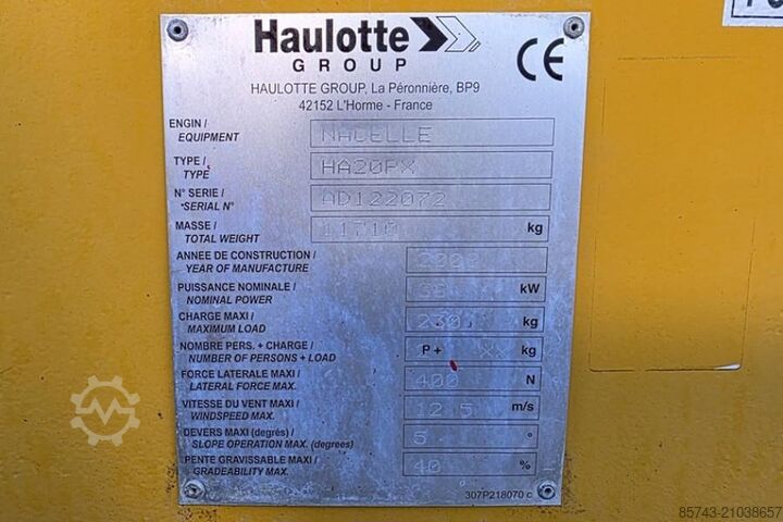 Gelenkteleskoparbeitsbühne Haulotte HA20PX Diesel, 4x4x4 Drive, 20.7m Working Height,