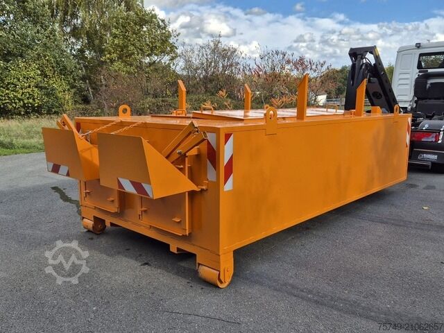 Anhänger-Wechselfahrgestell ungesetzt City Abrollthermocontainer 4m/3