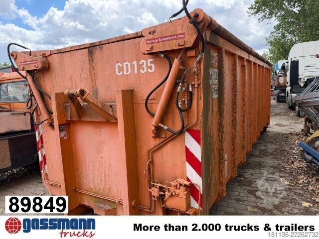 Roll-off container  Abrollcontainer mit hydr. Deckel ca. 27m³