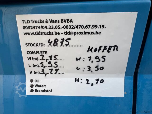 Suitcase Ford transit **EURO 4-BELGIAN ORIGINE**