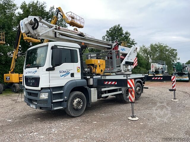 LKW-montierte Hubarbeitsbühne MAN TGS 26.320 6x2-2 BL with Oil Steel Eagle 3526 (35m)
