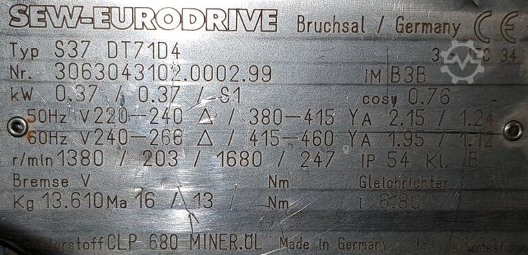 Belt conveyor Transnorm 1880-400-300 TS 1200